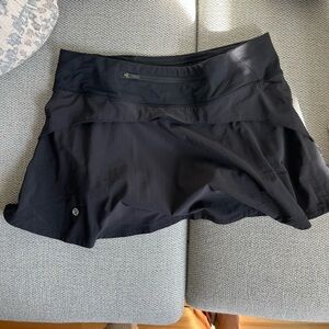 Black lululemon Athletic Skort